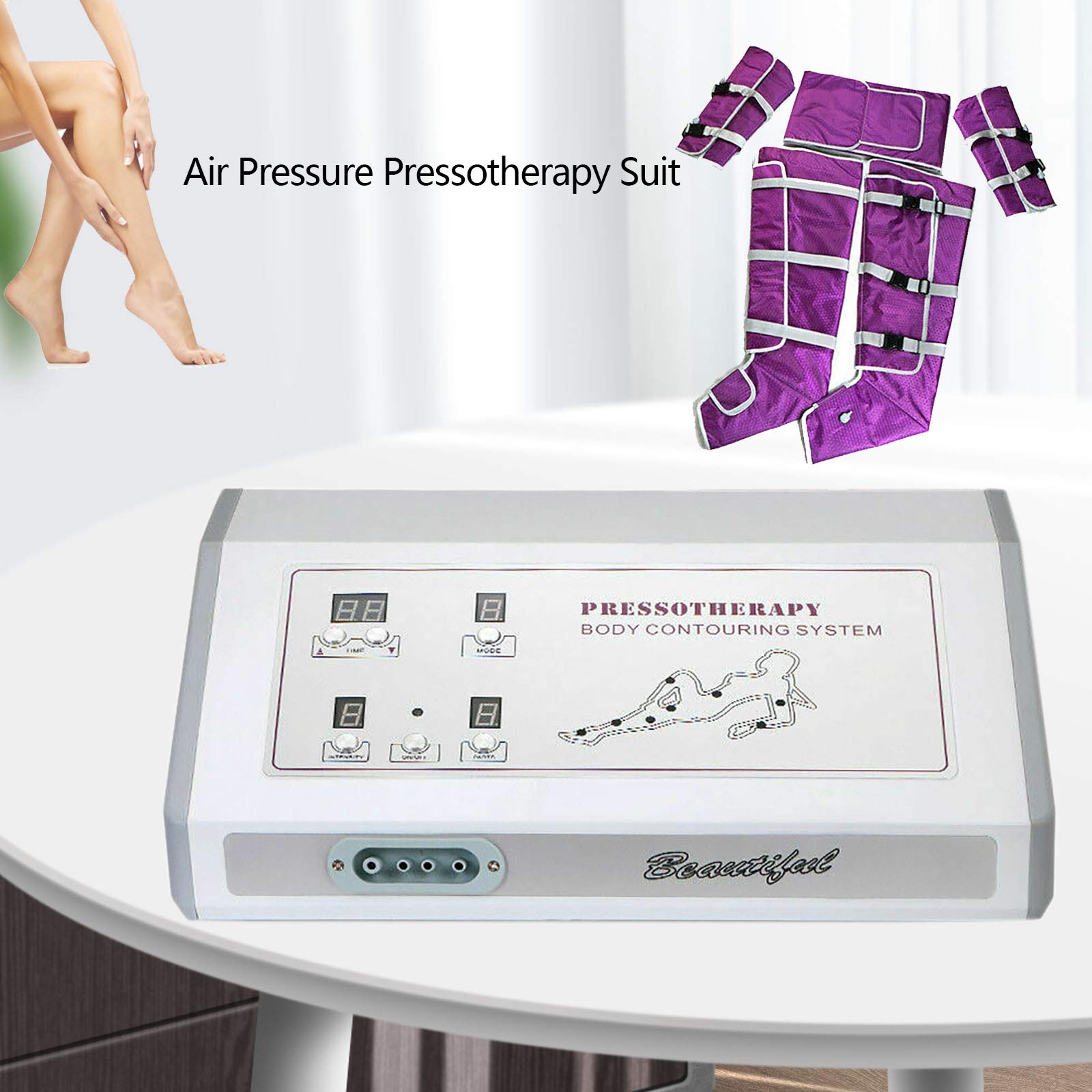 DYRABREST Air Compression Massage Suit for Body Slimming & Cellulite Reduction - Professional Pressotherapy Machine for Home Spa, Post-Workout Recovery, and Beauty Treatments