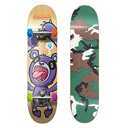 Camo Grip Tape / Multi-Color Wheels