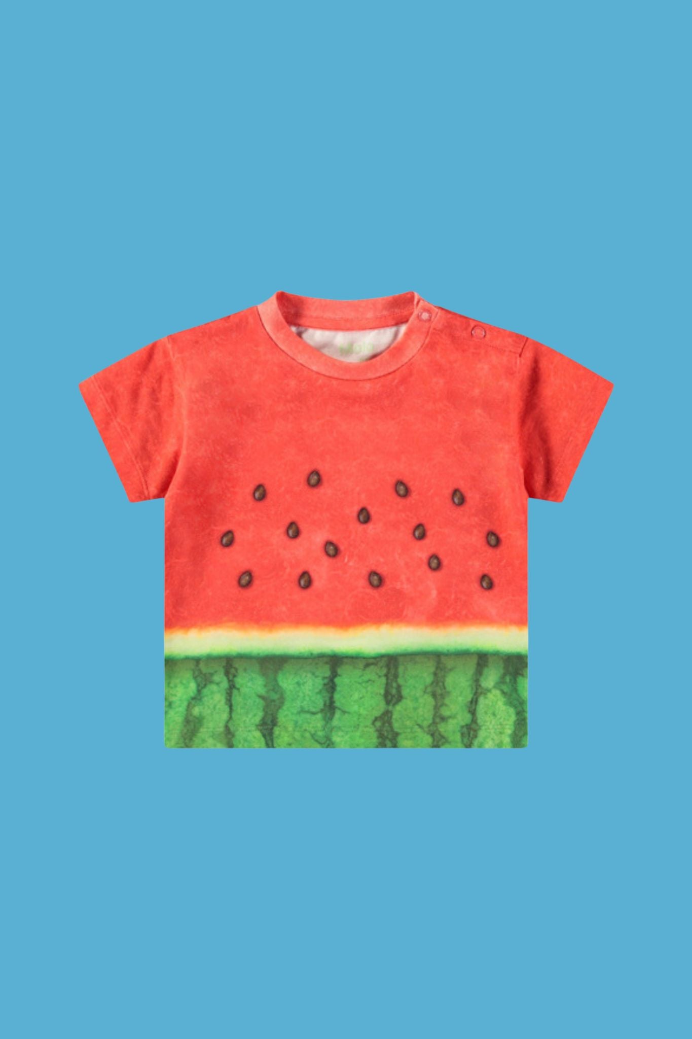 Enzo Be A Melon Graphic T-Shirt for Toddler Boys - Soft Cotton Short Sleeve Tee for Playdates, Daycare & Summer Outfits