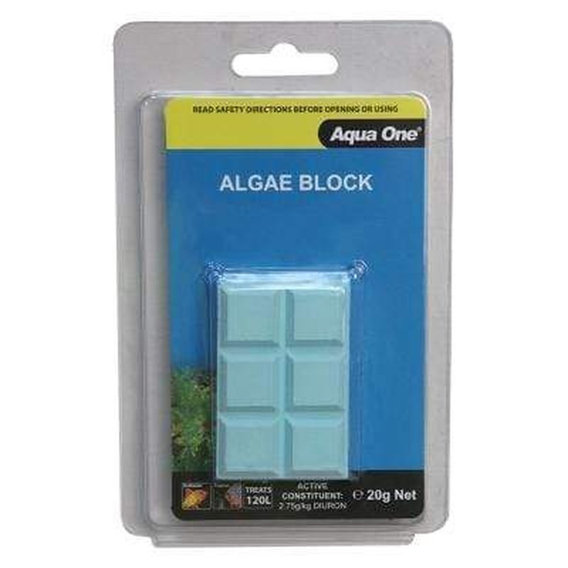 Aqua One Algae Block 20g x 4 Pack - Fast-Acting Algae Control for Freshwater Aquariums - Perfect for Fish Tanks, Ponds & Water Features