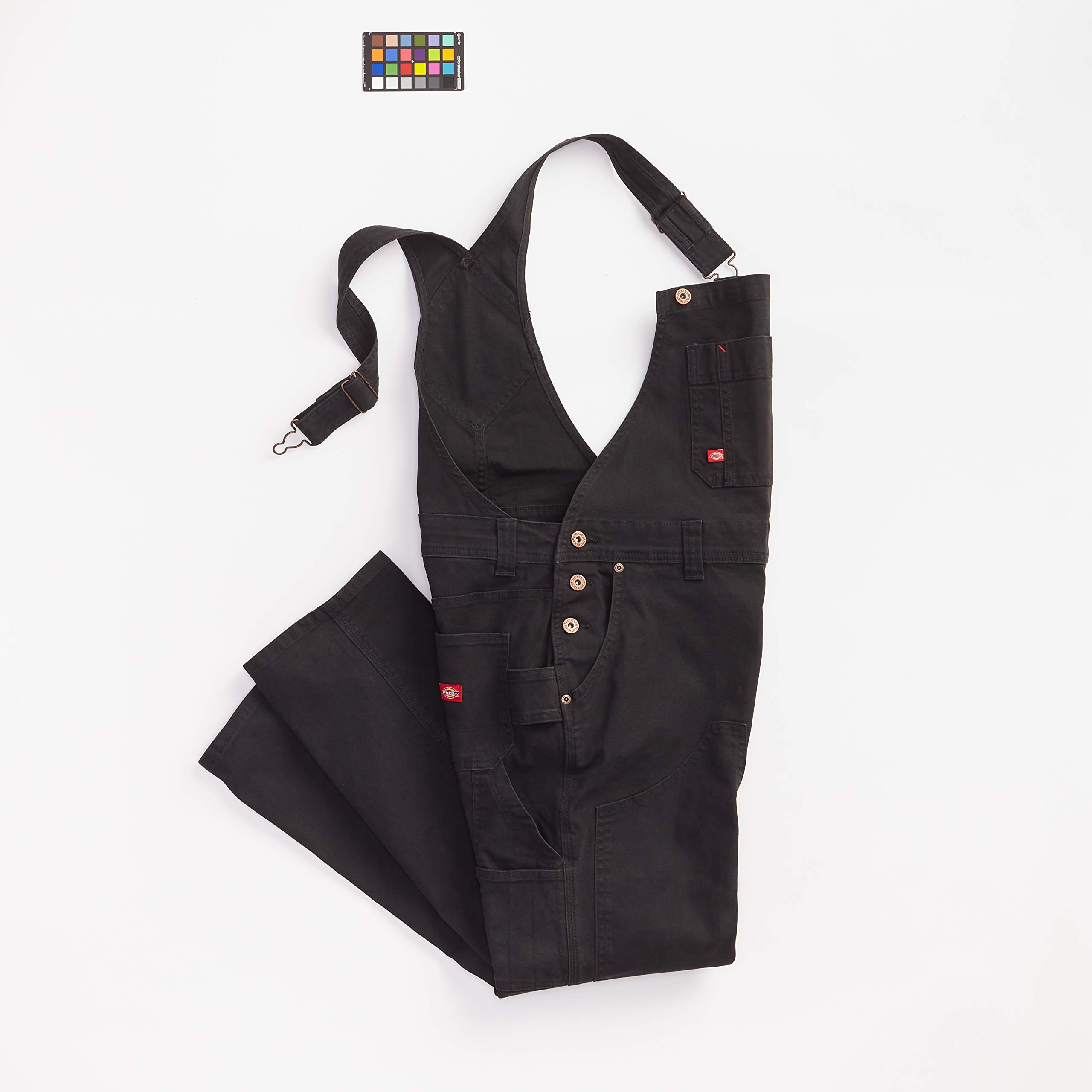 Dickies Women's Denim Double Front Bib Overalls - Durable Workwear for Farming, Construction & Outdoor Activities