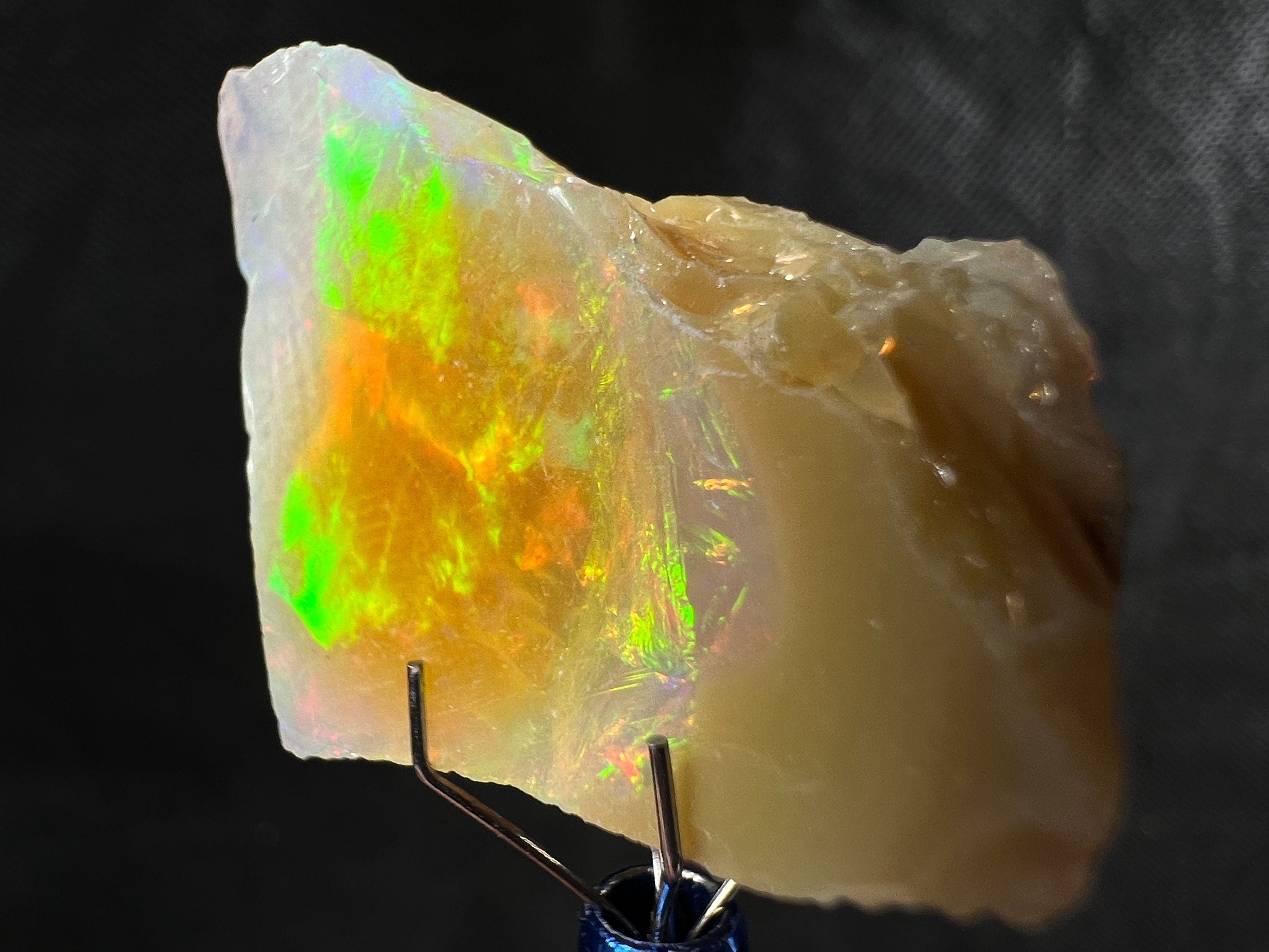 Premium 4A+ Welo Opal Raw Crystal - Certified Cutting Grade Opal for Jewelry Making (50625) - Ideal for Rings, Necklaces & Handcrafted Gemstone Designs
