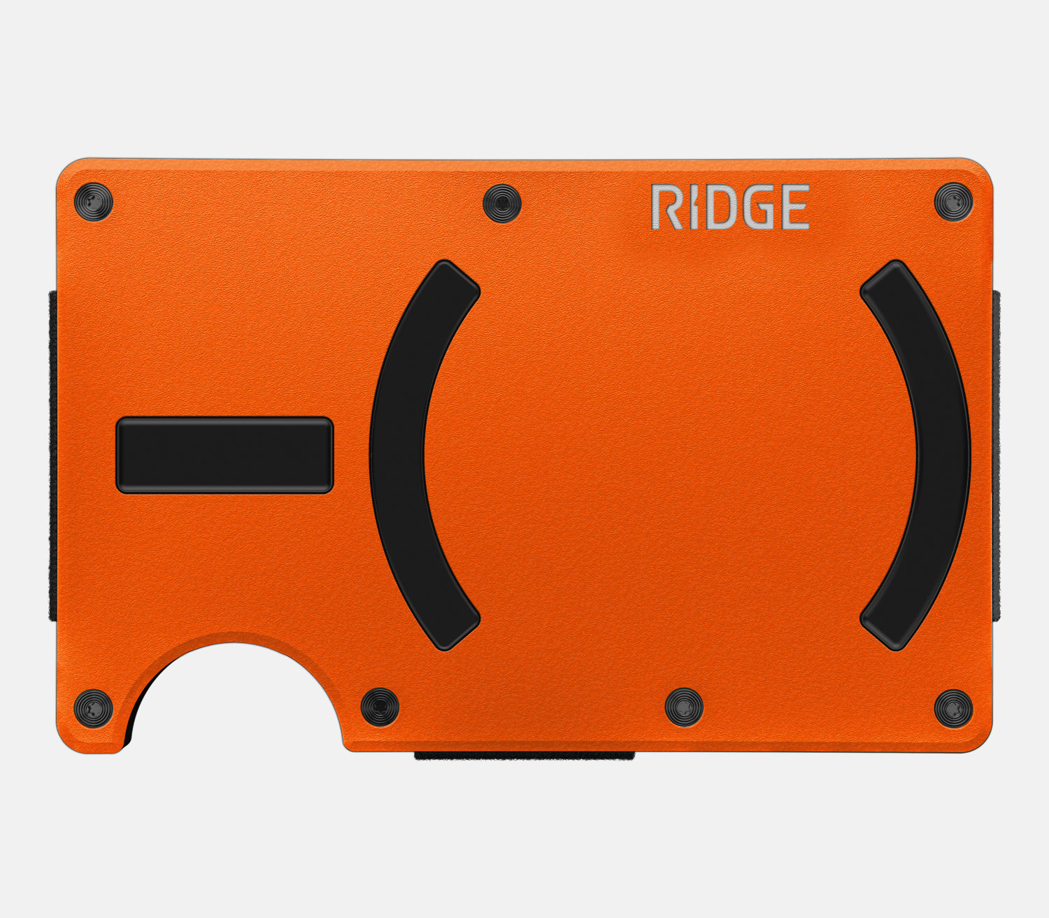 Ridge Wallet for MagSafe - Slim RFID Blocking Minimalist Wallet (Basecamp Orange) | Perfect for Everyday Carry, Travel & Outdoor Adventures