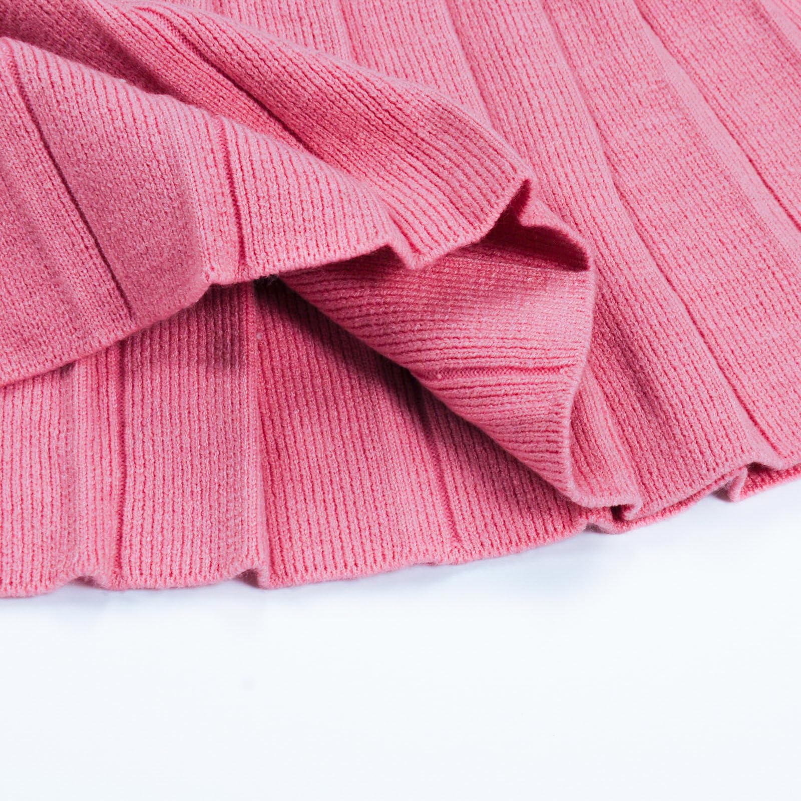 Toddler Baby Girls Fall Outfits - Long Sleeve Knit Sweater & Pleated Skirt Set | Autumn Winter Clothes for Girls | Perfect for Holiday Photos, Playdates & Family Gatherings