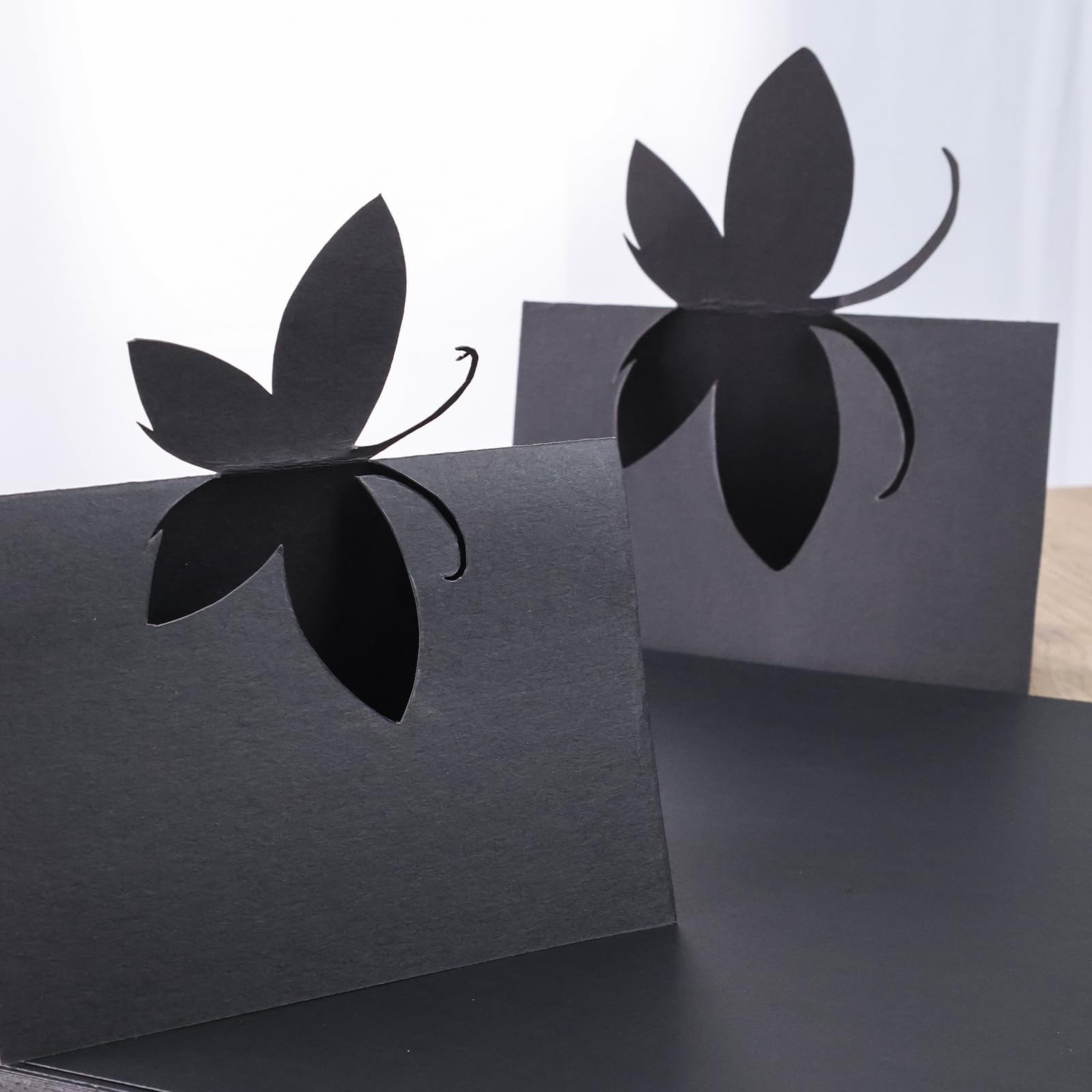 50 Sheets Black Cardstock Paper - 12x12 Inches, 230 GSM Thick Card Stock for Printing, Resumes, Scrapbooking | Perfect for DIY Crafts, Invitations, Greeting Cards & Home Decor Projects