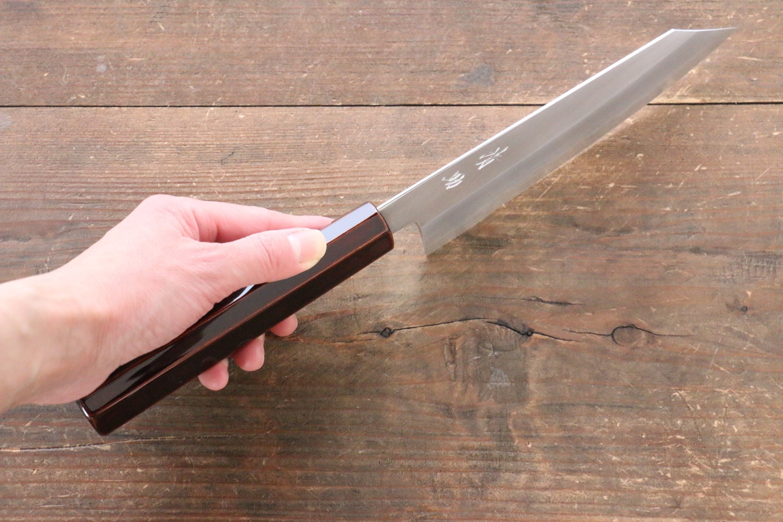 Premium Seisuke Silver Steel No.3 Bunka Knife 165mm - Japanese Kitchen Knife with Lacquered Wood Handle - Perfect for Slicing, Dicing & Precision Vegetable Cutting