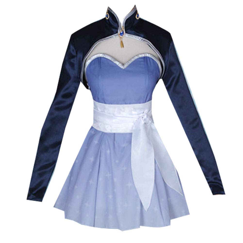 Anime Weiss Schnee Cosplay Costume - RWBY Character Short Dress for Halloween, Comic Con & Cosplay Events | Perfect for Fans & Collectors