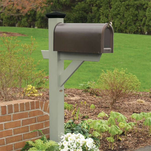 Durable Outdoor Hazleton Mailbox Post - Heavy Duty Steel Mailbox Stand with Anti-Rust Coating for Residential & Commercial Use - Perfect for Driveway, Garden, and Front Yard Installation