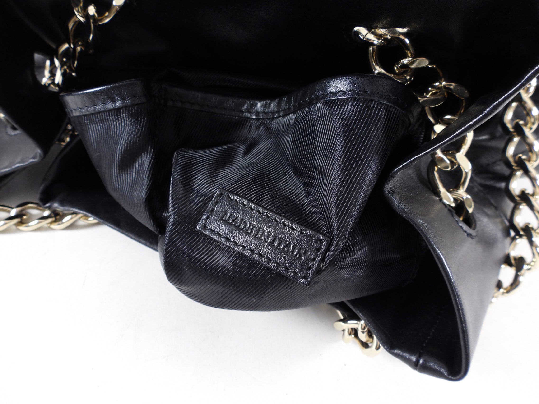 Burberry Black Leather Quilted Drawstring Chain Bucket Bag for Women | Luxury Designer Handbag for Everyday Use, Work & Special Occasions