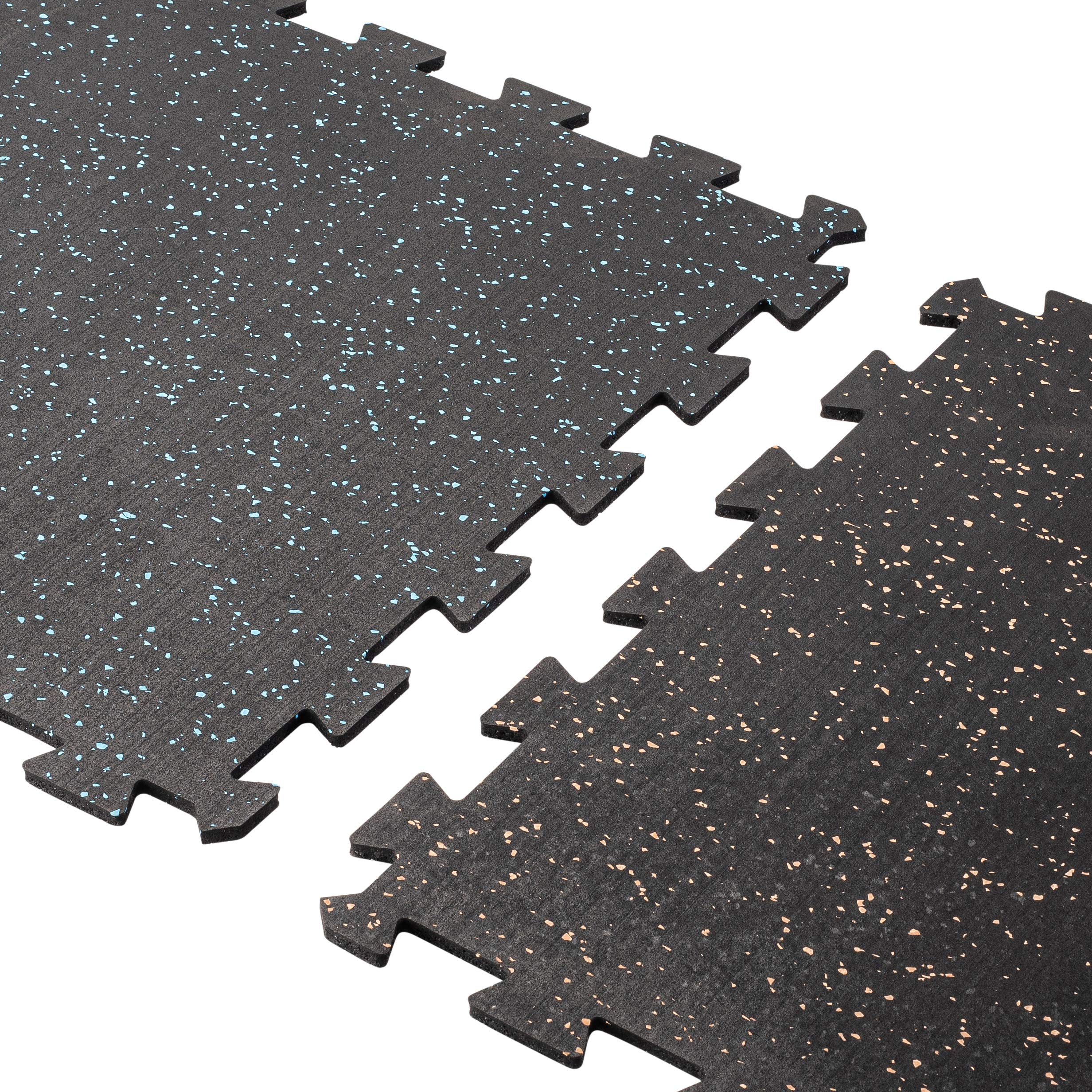Playsafer Genaflex Lock Heavy Duty Interlocking Rubber Gym Tiles 8mm Thick - 20