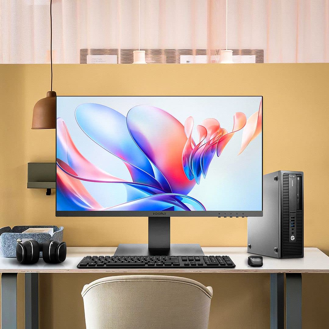HP EliteDesk 800 G1 SFF Business Desktop Computer - Intel Core i5-4570 3.3GHz Quad-Core, 32GB DDR3 RAM, 1TB SSD, Windows 10 Pro (Renewed) with 24