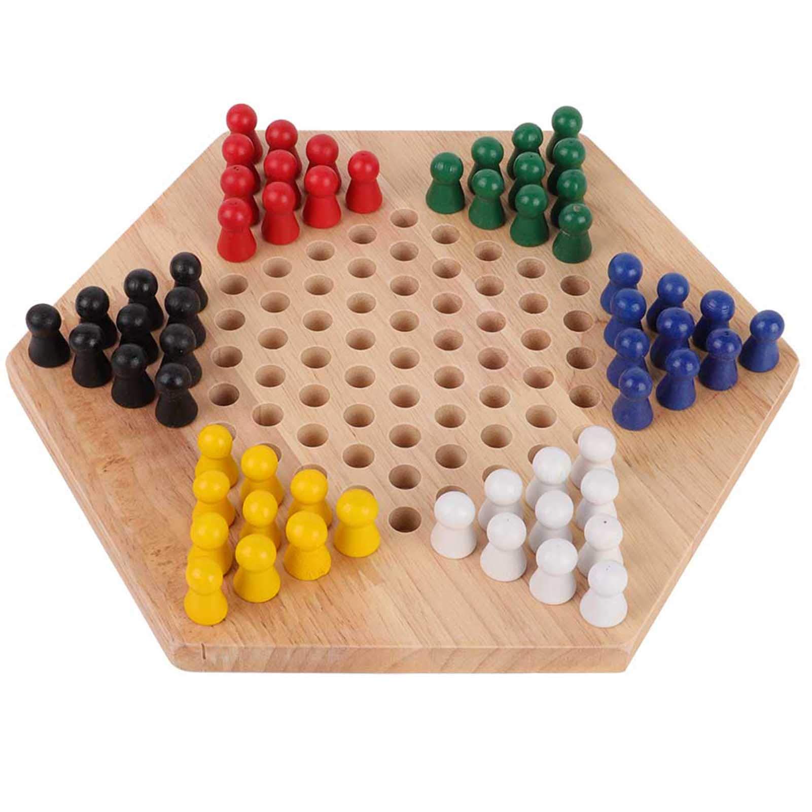 Educational Chinese Checkers & Classic Halma Board Game Set for Family Fun, Kids Learning, and Party Entertainment