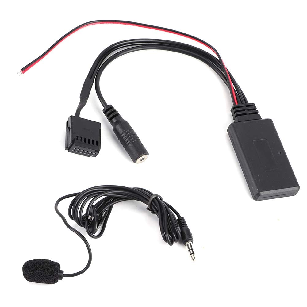 6000cd Bluetooth Car Adapter with Microphone - Wireless AUX-IN Module for Hands-Free Calling | Compatible with Ford Focus, Mondeo, Fiesta, Fusion & Transit | Perfect for Music Streaming & Safe Driving