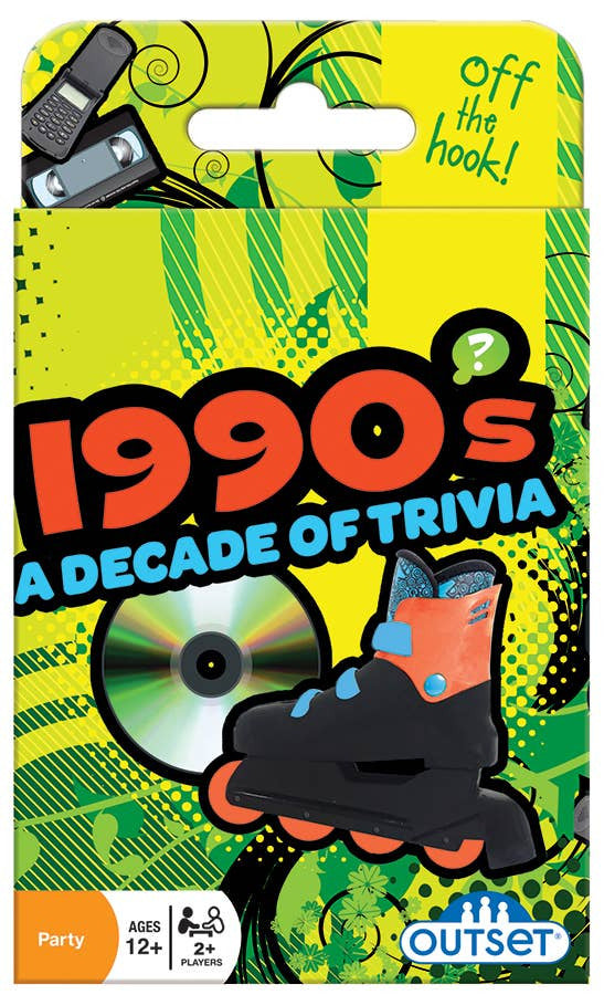 1990s Trivia Game - Fun Nostalgic Party Quiz for Adults & Teens - Perfect for Family Game Nights & 90s Themed Parties