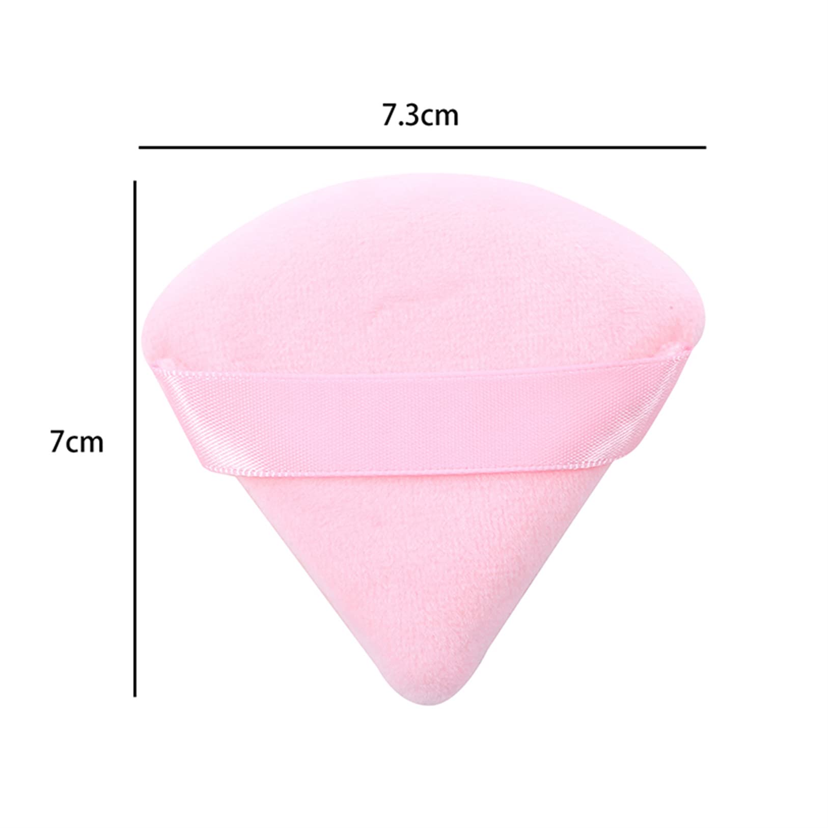 **Soft Triangle Mini Powder Puff for Face & Body - Makeup Setting Sponge for Loose Powder, Mineral Powder & Foundation (Pink) - Perfect for On-the-Go Touch-Ups & Flawless Finish**
