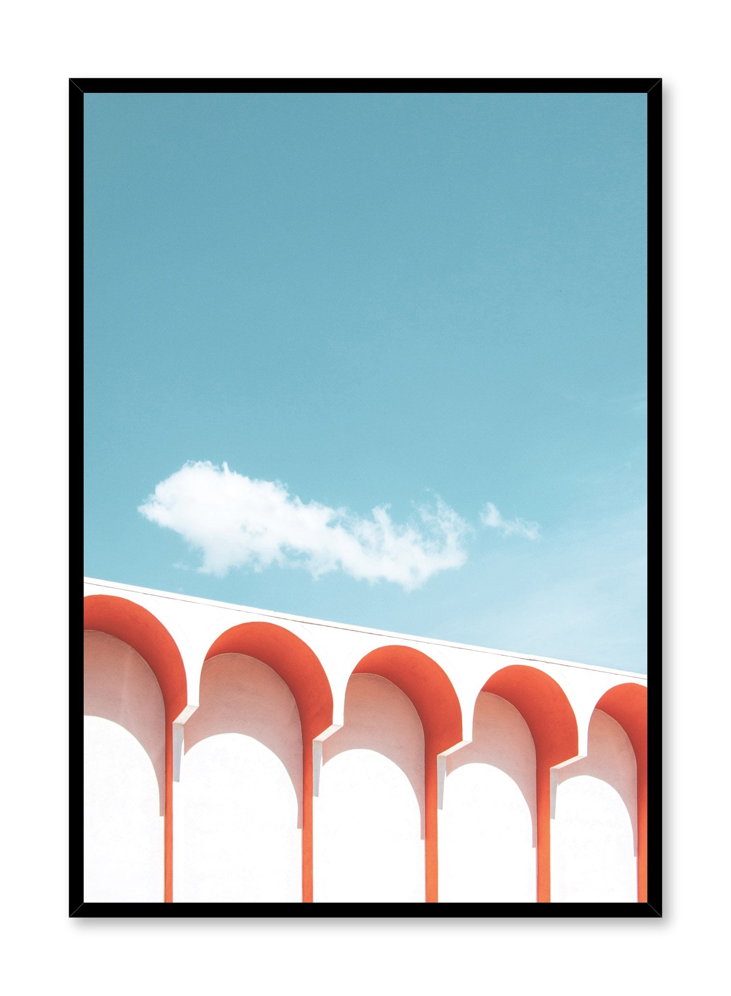 Vintage Orange Arches Art Print Poster - Wall Decor for Home, Office & Dorm Room | Perfect for Living Room, Bedroom & Studio Aesthetics