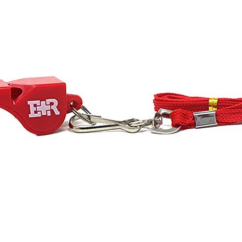 3 Chamber Pealess Whistle with Lanyard - Loud Safety Whistle for Referees, Coaches & Emergency Use - Perfect for Sports, Outdoor Activities & Survival Kits