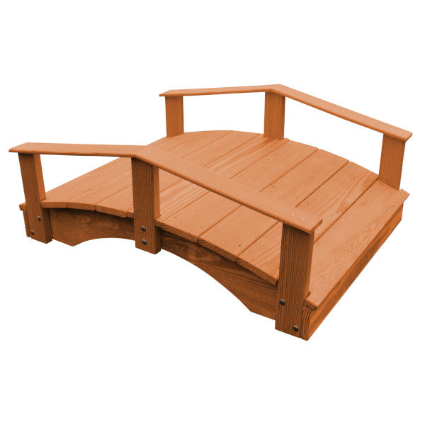 Handcrafted Oriental Garden Bridge - Decorative Asian Wooden Footbridge for Zen Gardens, Ponds & Backyard Landscaping