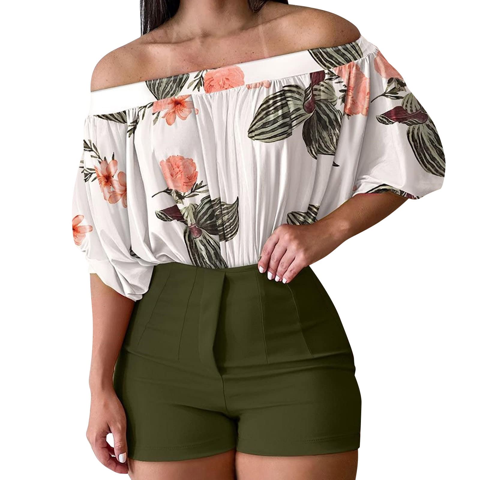 Trendy Women's 2 Piece Outfit Sets 2023 - Sleeveless Shirt & Shorts Pants Summer Fashion for Women | Casual Wear, Beach Vacation, Street Style, Party Outfits