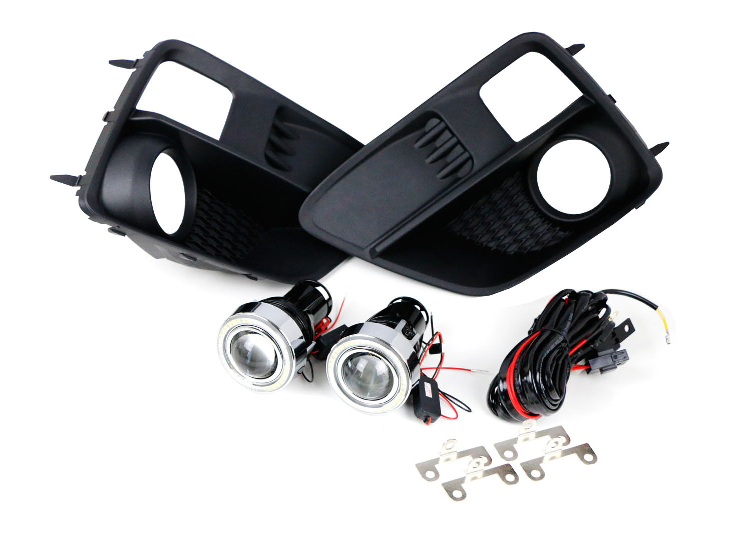 15-17 Subaru WRX LED Projector Fog Light Kit with Halo Ring DRL - High Performance Driving Lights for Enhanced Visibility & Style | Perfect for Night Driving, Off-Road Adventures & Custom Car Modifications