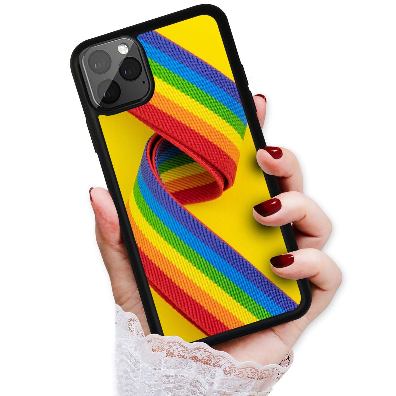 Durable Soft Protective Phone Case for iPhone 13 - Rainbow Pride Design | Perfect for Everyday Use, LGBTQ+ Events & Pride Celebrations