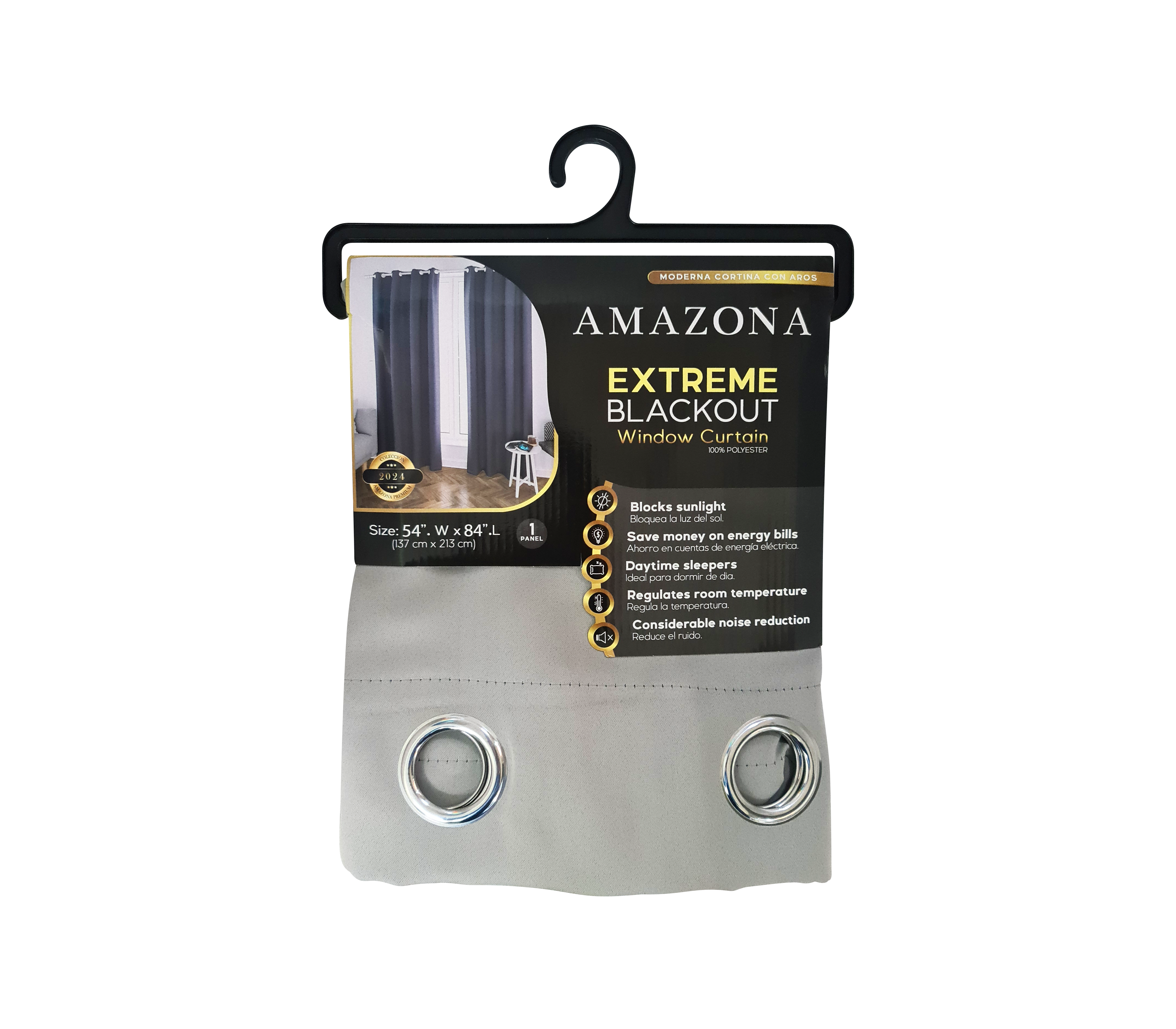 Amazon Extreme Blackout Window Curtain - Thermal Insulated, Noise Reducing, 100% Light Blocking for Bedroom, Living Room & Nursery