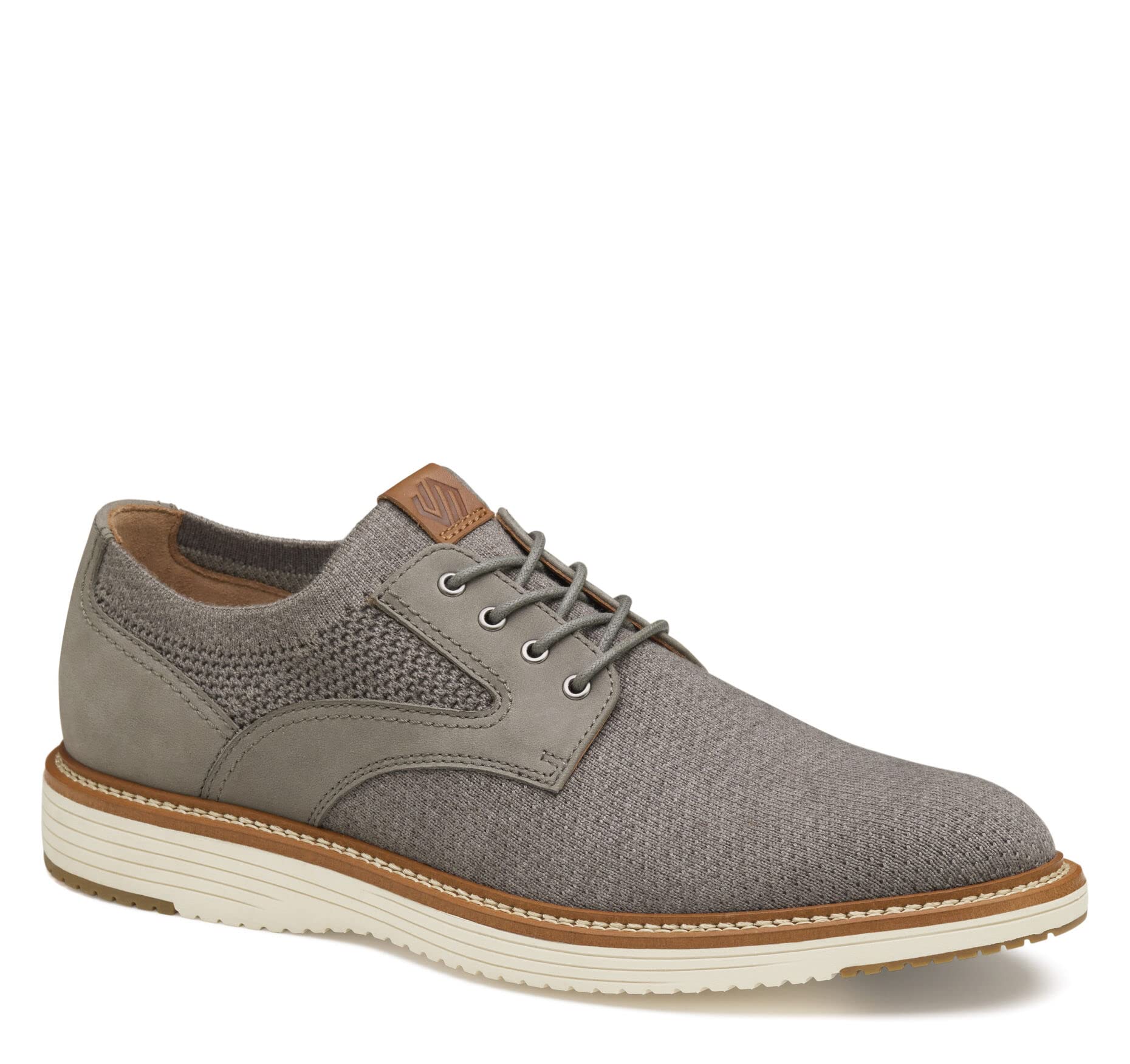 Johnston & Murphy Men’s Upton Knit Plain Toe Walking Shoes - Breathable Casual Sneakers with TRUFOAM & Rubber Sole for Comfort | Perfect for Office, Travel & Daily Wear