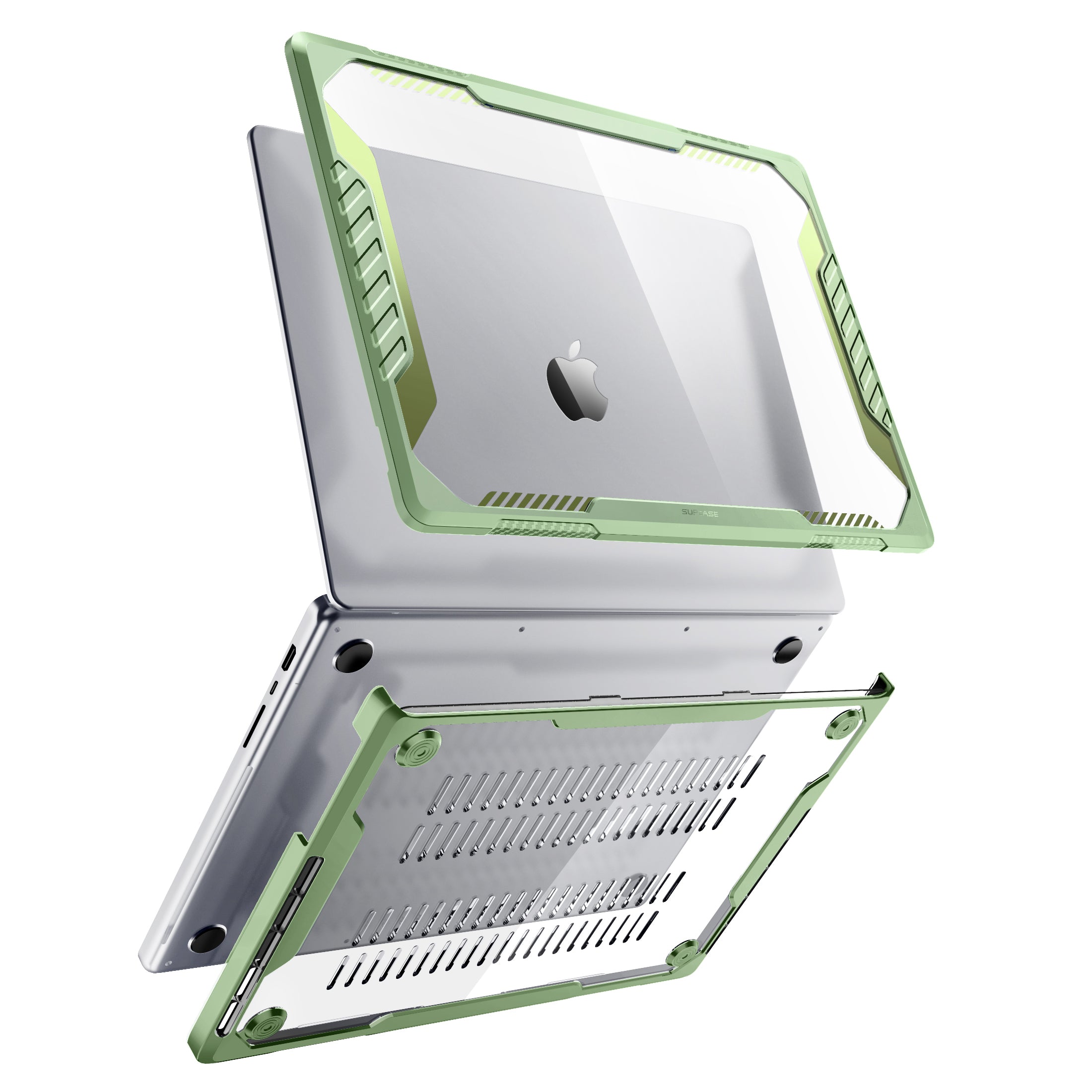 MacBook Pro 16 inch (2021/2023) Protective Case - Unicorn Beetle Series in Green | Shockproof Cover for M1/M2 MacBook Pro | Perfect for Travel, Work & School