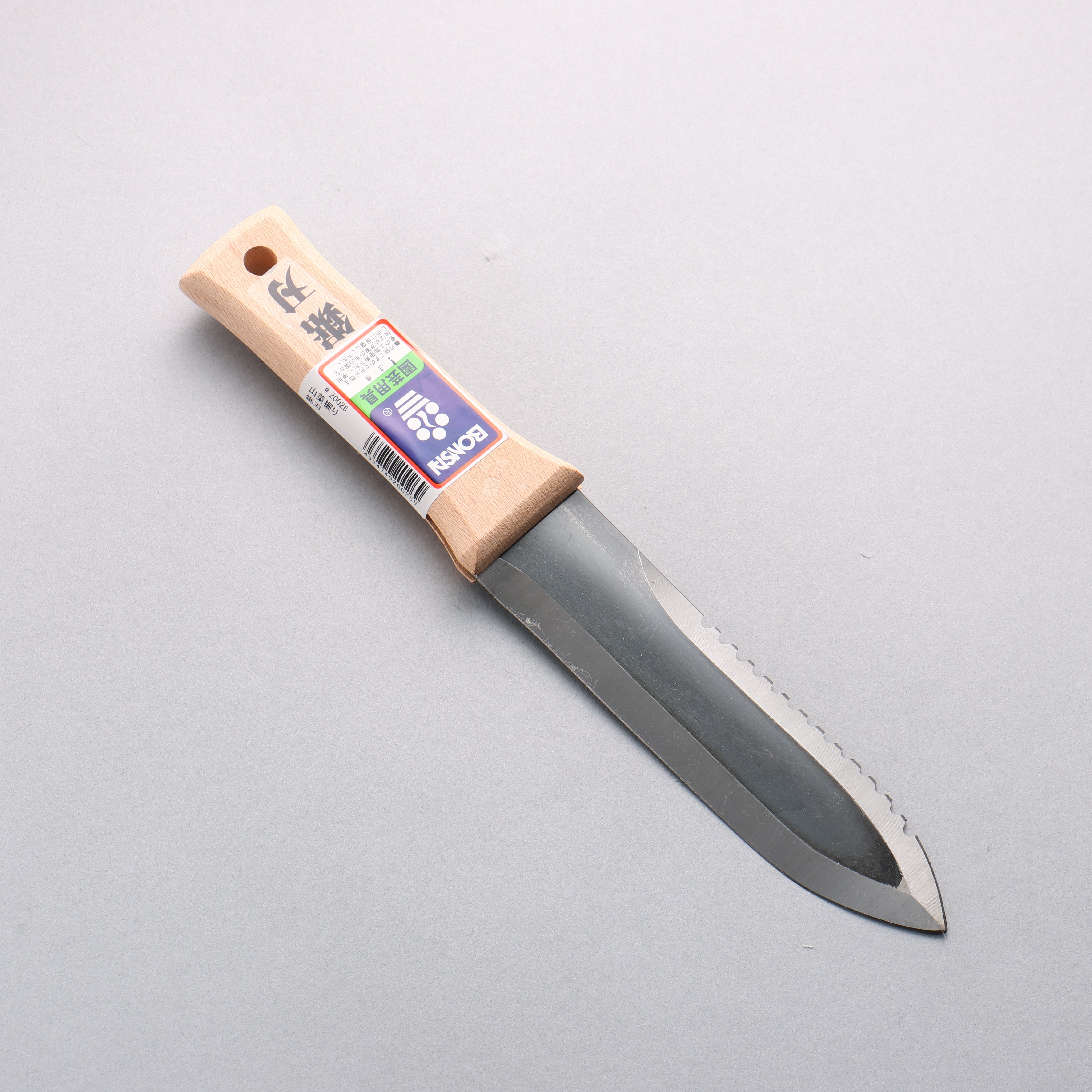 Premium Bonsai Carbon Steel Wild Vegetable Digging Saw Blade with Sheath - 170mm Sharp Gardening Tool for Foraging, Camping & Outdoor Survival