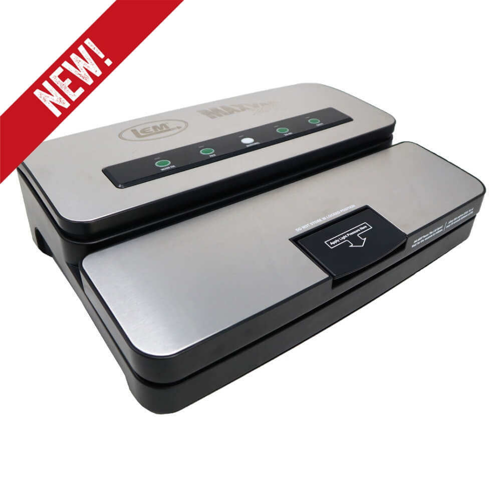 LEM MaxVac 250 Vacuum Sealer for Food Storage - Heavy Duty Commercial Grade Vacuum Sealing Machine for Meat, Fish & Vegetables - Perfect for Home Kitchen, Restaurants & Meal Prep