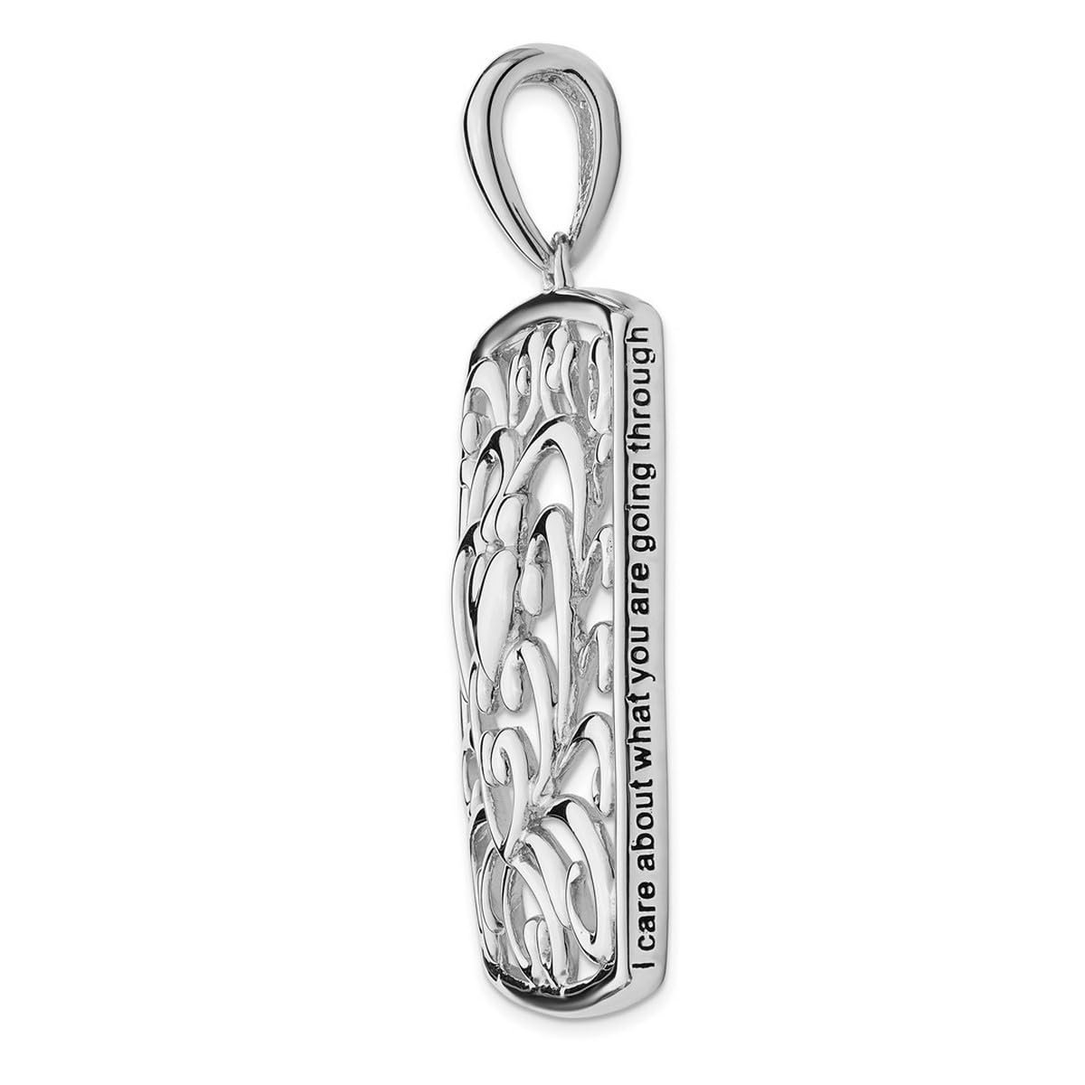 925 Sterling Silver Oxidized Antique Spring Ring Pendant Necklace for Women - 18 Inch Handmade Jewelry with Polished Finish | Perfect for Gifts, Parties & Everyday Wear
