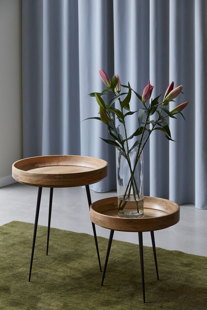 Mater Modern Wooden Bowl Table - Stylish & Functional Home Decor for Living Room, Dining Room, or Bedroom
