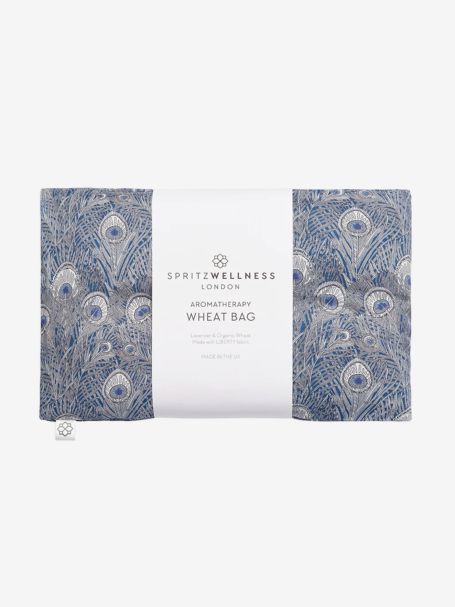 Spritz Wellness Liberty Print Aromatherapy Wheat Bag - Hera Blue | Microwaveable Heating Pad for Neck & Back Pain Relief | Perfect for Stress Relief & Home Relaxation