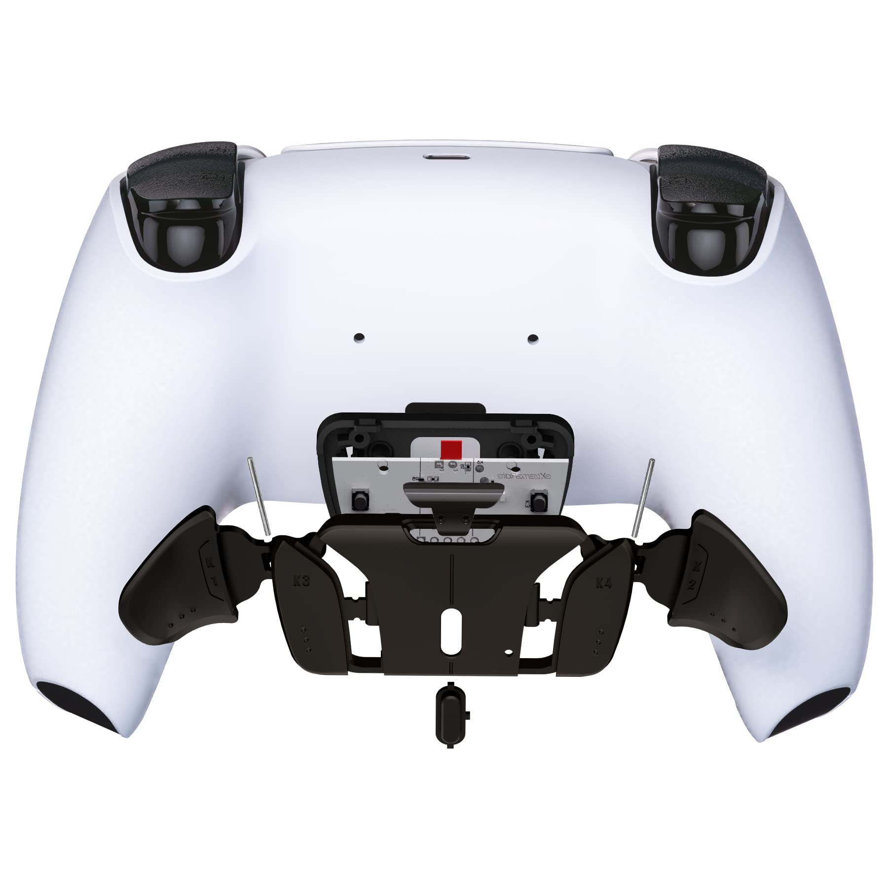 eXtremeRate RISE4 Remap Kit for PS5 Controller - Metal Back Paddles & PCBA Board (Black) | Customizable Buttons for Gaming, FPS & Competitive Play
