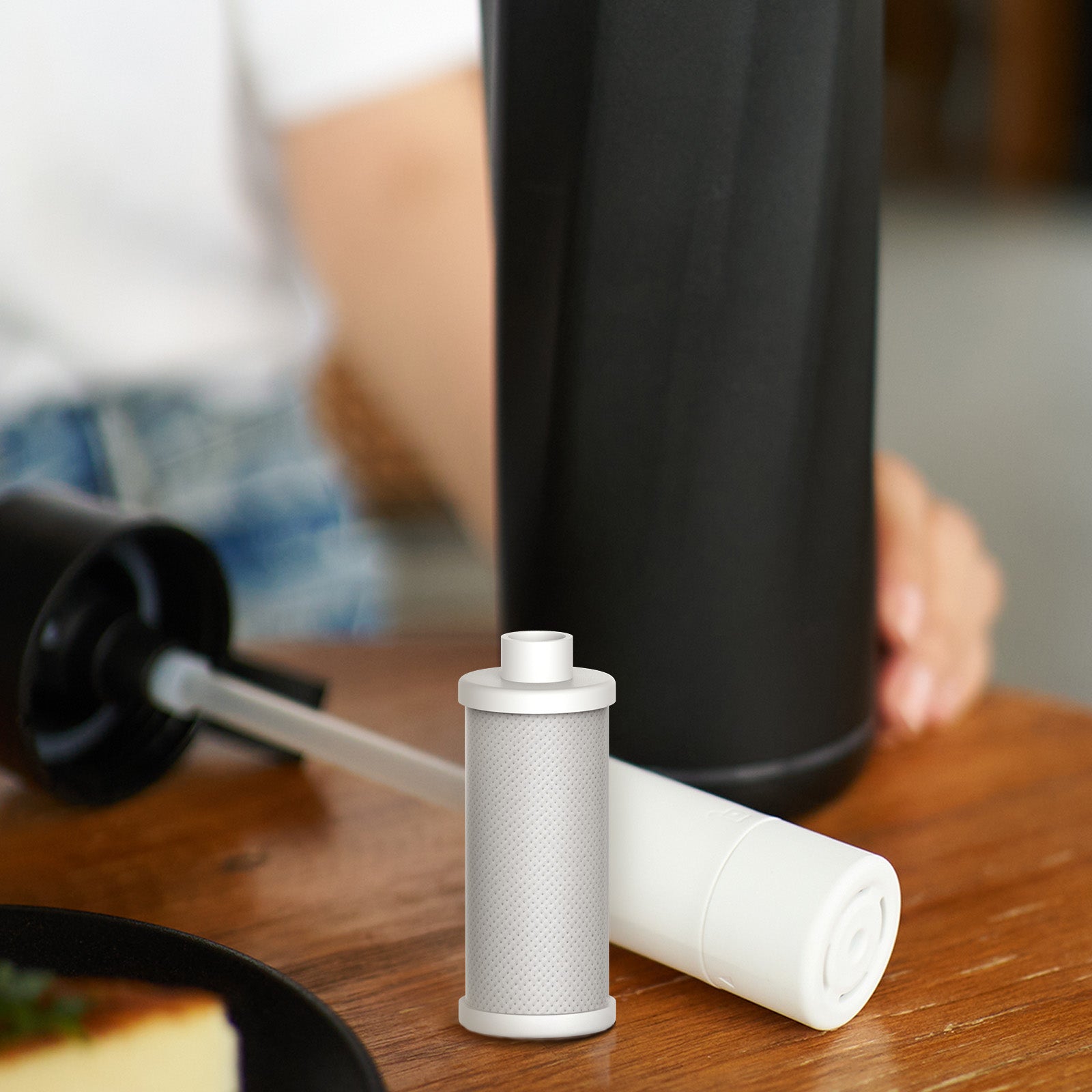 PureSip Water Filter Replacement Cartridges (3 Pack) - Compatible with WaterH Vita Smart Water Bottle | BPA-Free, Long-Lasting Filtration | Perfect for Travel, Gym & Outdoor Activities