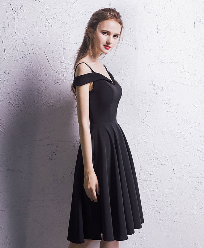 Elegant Black Chiffon Short Prom Dress for Homecoming - Perfect for School Dances, Parties & Special Occasions