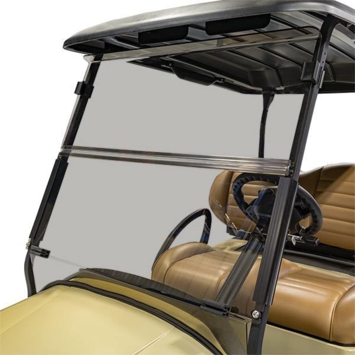 Premium Tinted Folding Windshield for Club Car Onward Golf Cart (2017-Up Models) | 1/4