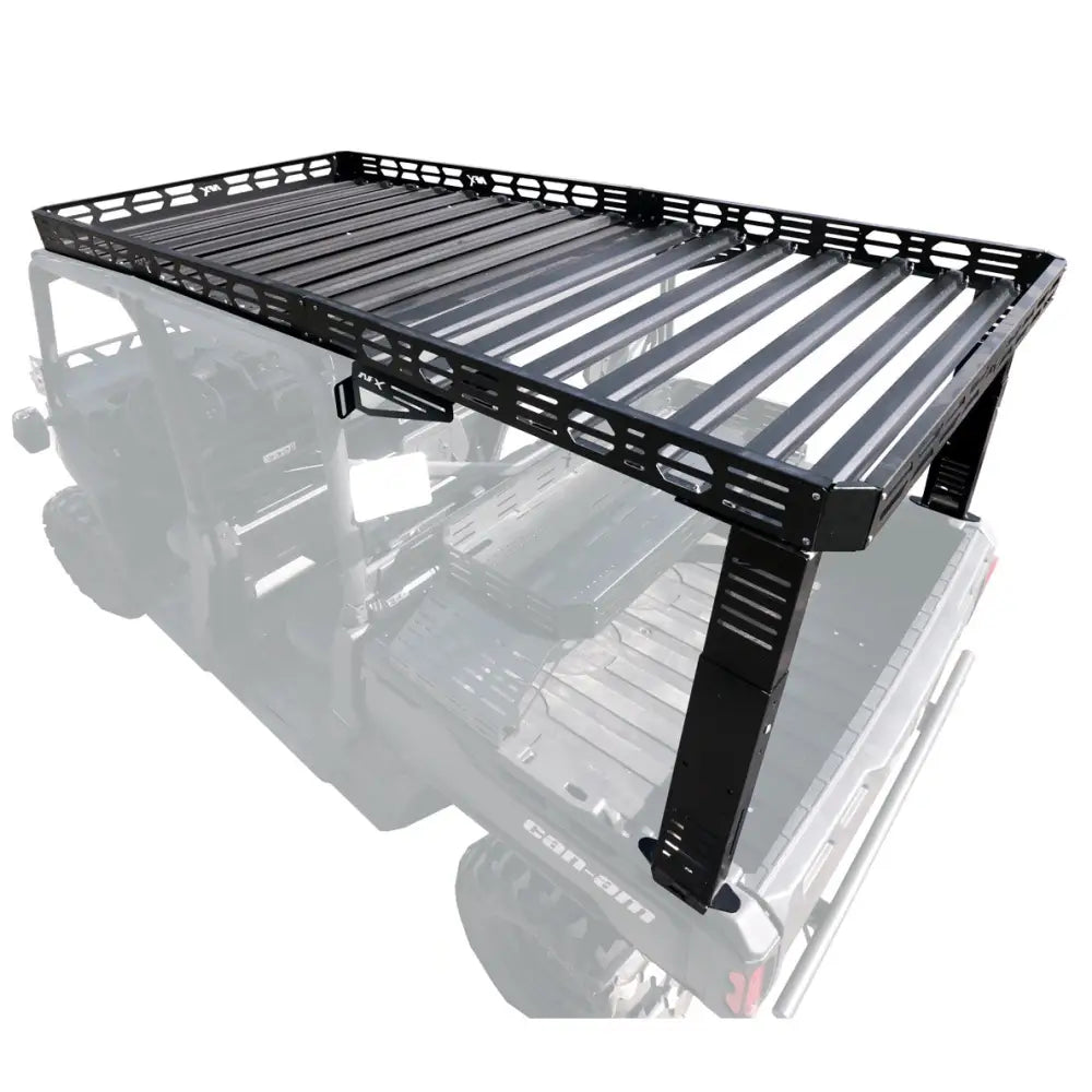 Extended Roof Rack for Can Am Defender 4 Seater (2018-2024 Models) - Heavy Duty Cargo Carrier for Off-Road Adventures & Hunting Gear Transport