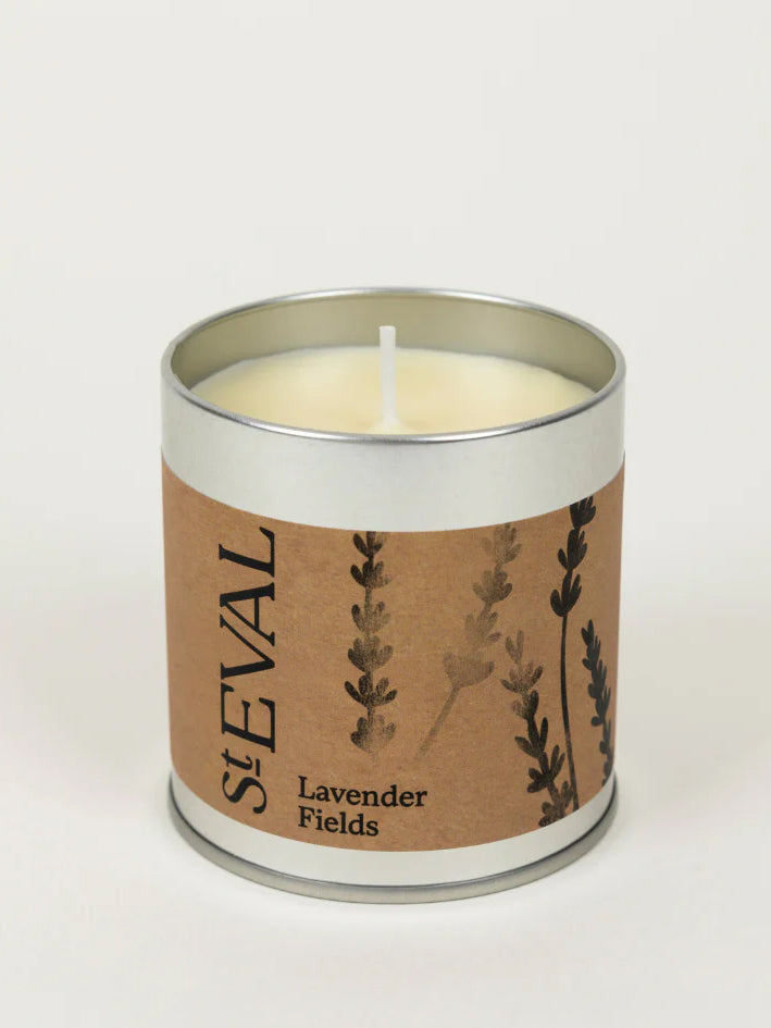 St. Eval Lavender Fields Scented Candle in Tin - Perfect for Relaxation, Aromatherapy & Home Decor