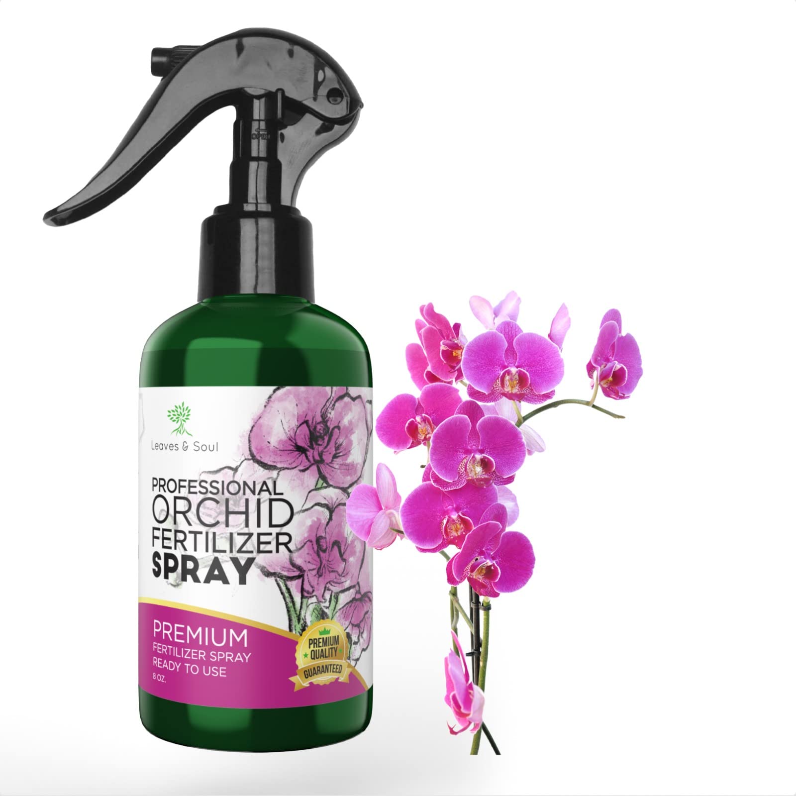 Premium Orchid Fertilizer Spray - Pre-Mixed Weekly Plant Food Mist with Gentle Nutrients for Healthy Orchids | 8oz Bottle | Perfect for Indoor Orchid Care, Greenhouses & Home Gardening Supplies