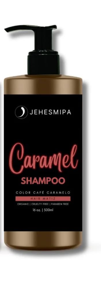 Jehesmipa Caramel Shampoo for Dry & Damaged Hair - Sulfate Free, Moisturizing & Nourishing Hair Care - Perfect for Color-Treated & Curly Hair at Home Salon Treatments