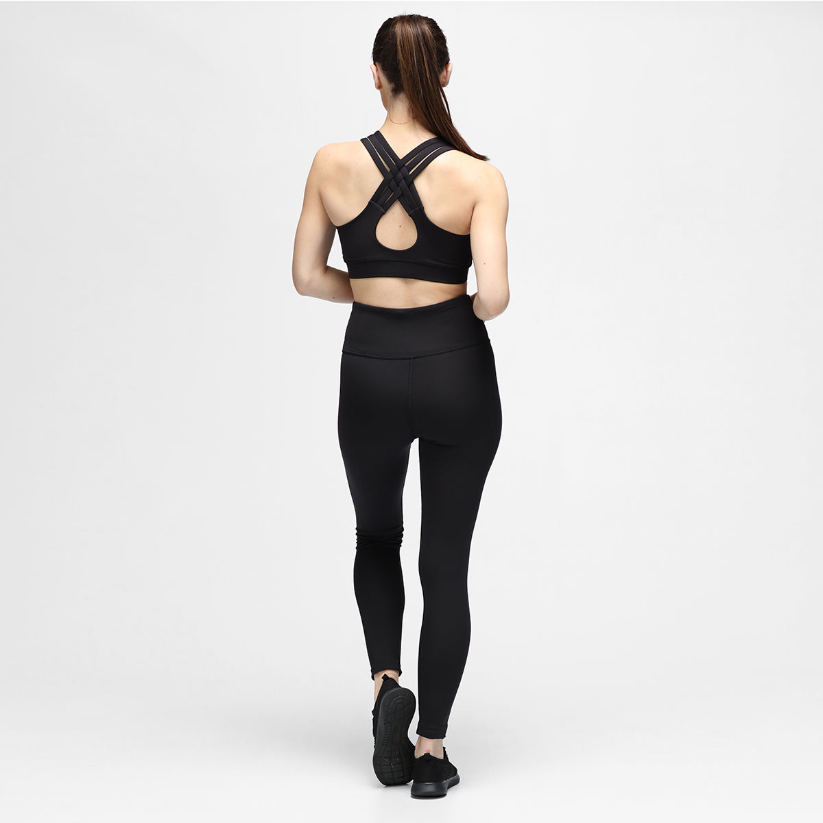 Black Diamond Luxe Leggings - High Waist Yoga Pants for Women, Tummy Control Workout Leggings - Perfect for Yoga, Gym, Running & Lounge Wear