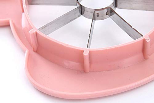 WOIWO 2-Pack Cute Cartoon Stainless Steel Apple Corer & Slicer - Fruit Cutter for Apples, Pears - Perfect for School Lunches, Fruit Salads & Party Platters