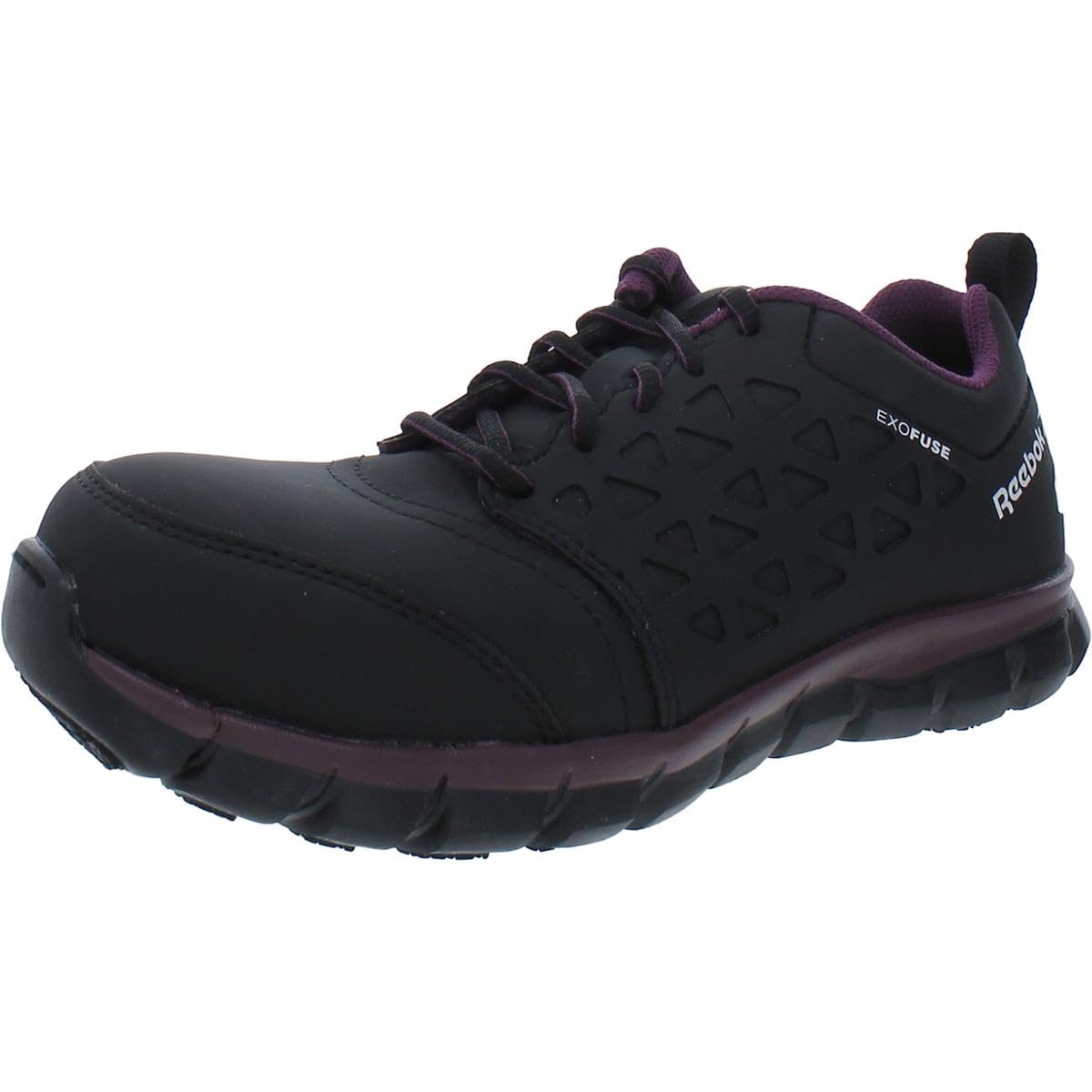 Reebok Women's Sublite Cushion Safety Toe Athletic Work Shoes - Lightweight Industrial & Construction Shoes for Comfort & Protection - Perfect for Warehouse, Factory, and Outdoor Work