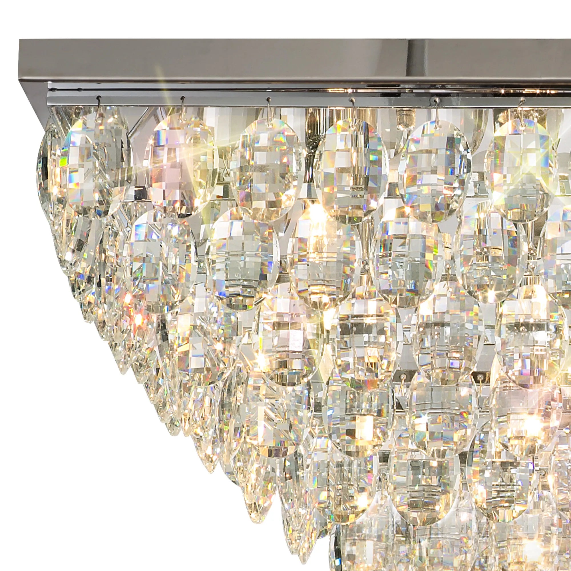 Consten Linear Flush Ceiling Light E14 Bulb - Modern LED Lighting Fixture for Bedroom, Kitchen & Hallway
