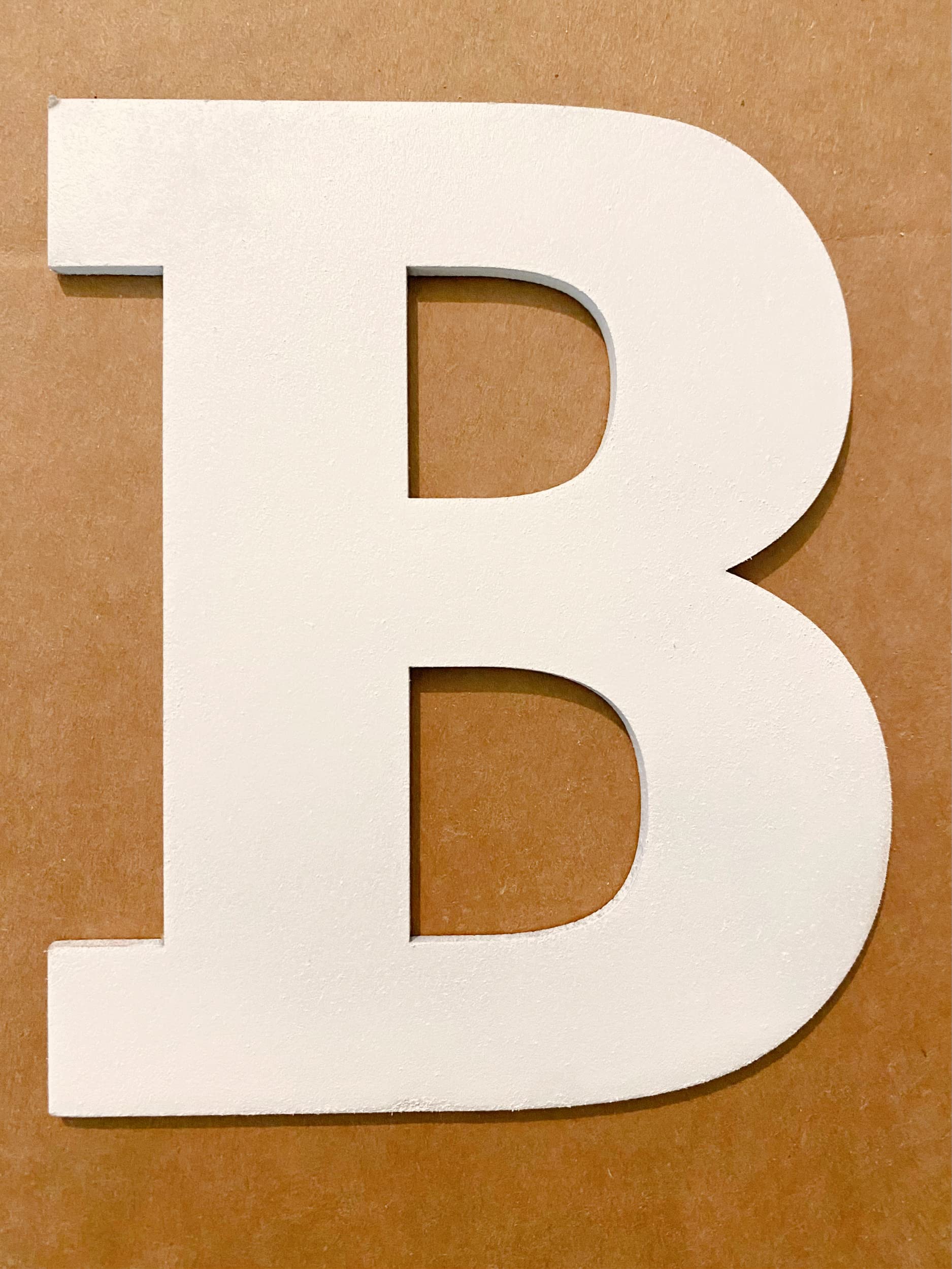 6 Inch Unfinished Wooden Block Letters for Kids - Paintable MDF Alphabet Craft with Rockwell Font - Perfect for Nursery Decor, DIY Projects, and Educational Learning Activities