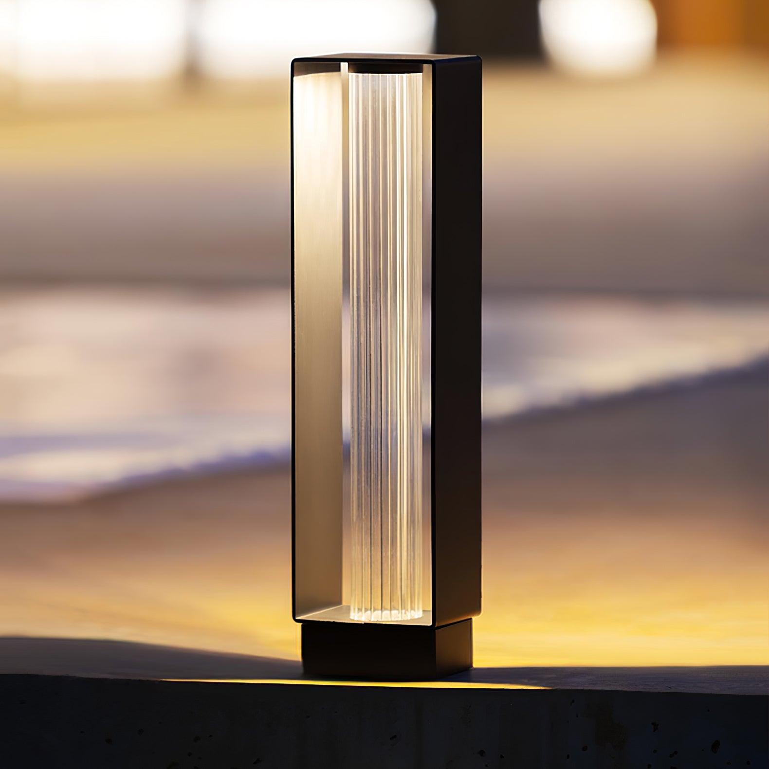 Outdoor Post Lamp with Frame - Durable Weatherproof Light for Garden, Patio, and Driveway Lighting