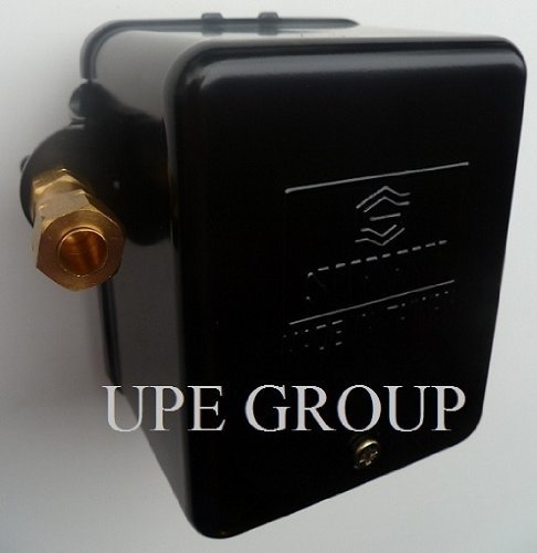 High Pressure Switch for Air Compressor 100-125 PSI with Metal Enclosure & Unloader - Replacement for 69HAU2 Furnas Siemens - Ideal for Industrial Air Tools, HVAC Systems & Pneumatic Equipment