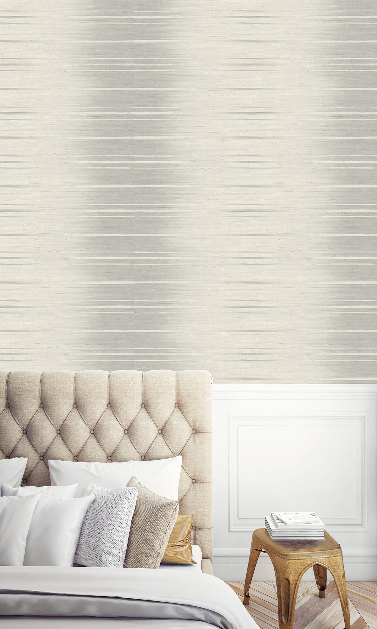 Textured Vinyl Commercial Wallpaper C7645 - Dual Tone Evaporation Striped Design for Offices, Restaurants & Retail Spaces