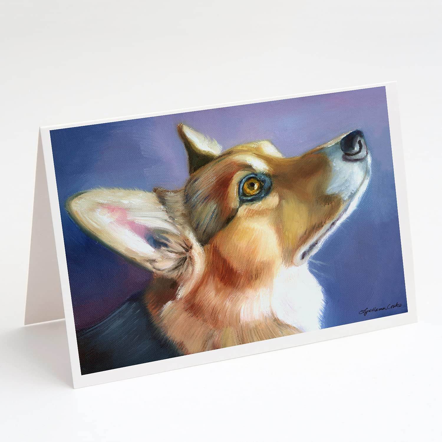 Corgi Devotion Greeting Cards - Pack of 8 Blank A7 Note Cards with Envelopes (5x7 Inches) | Whimsical Dog Lover Stationery for Birthdays, Thank You Notes & Special Occasions